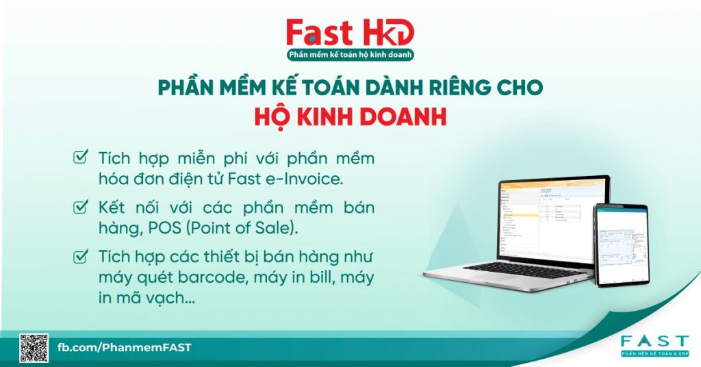 Phần mềm kế toán Fast cho hộ kinh doanh